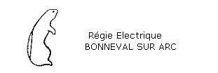 Régie d'électricité de BONNEVAL SUR ARC